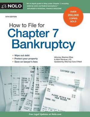 How to File for Chapter 7 Bankruptcy de Stephen Elias