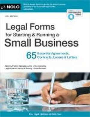 Legal Forms for Starting & Running a Small Business de Editors of Nolo