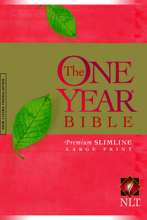 One Year Premium Slimline Bible-NLT-Large Print 10th Anniversary de Tyndale House Publishers