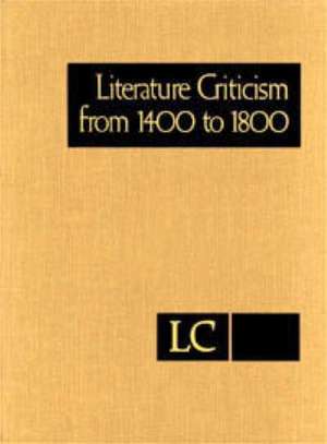 Literature Criticism from 1400-1800