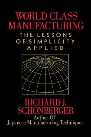 World Class Manufacturing de Richard J. Schonberger