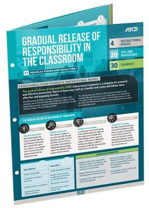 Gradual Release of Responsibility in the Classroom: Quick Reference Guide de Douglas Fisher