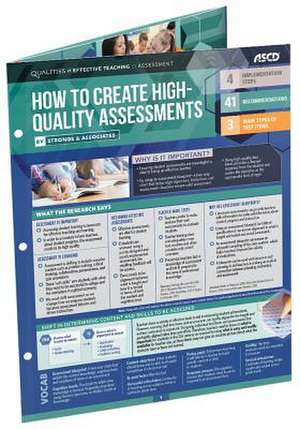 How to Create High-Quality Assessments (Qualities of Effective Teaching) de Stronge & Associates