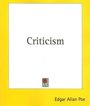 Poe, E: Criticism