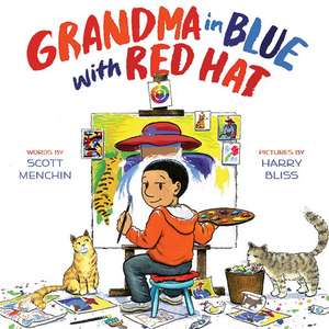 Grandma in Blue with Red Hat de Scott Menchin