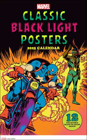 Marvel Classic Black Light 2025 Poster Calendar de Marvel Entertainment