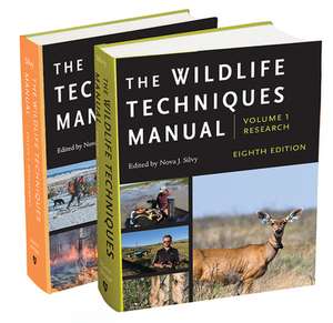 The Wildlife Techniques Manual – Volume 1: Research. Volume 2: Management. de Nova J. Silvy