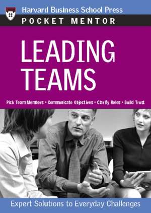 Leading Teams: Expert Solutions to Everday Challenges de Harvard Business School Publishing