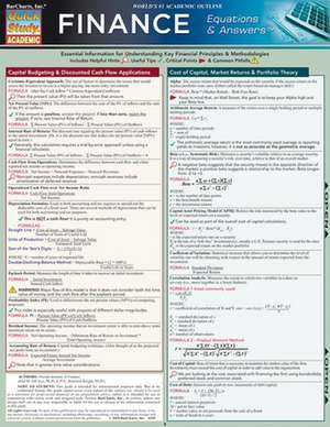 Finance Equations & Answers de BarCharts Inc