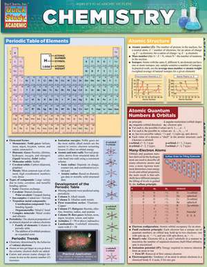 Quickstudy Chemistry Laminate de BarCharts Inc