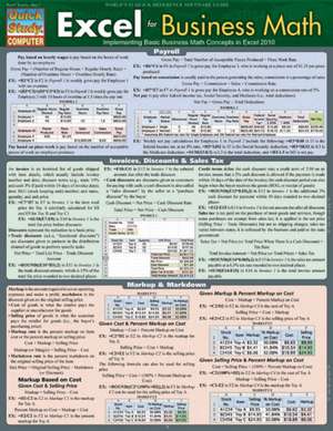 Excel for Business Math: Implementing Basic Business Math Concepts in Excel 2010 de Ravi Behara