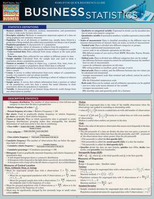 Business Statistics de BarCharts Inc