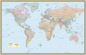 World Map-Paper de BarCharts Inc