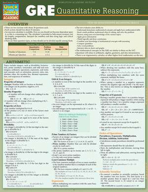 GRE - Quantitative Reasoning de Barcharts Inc