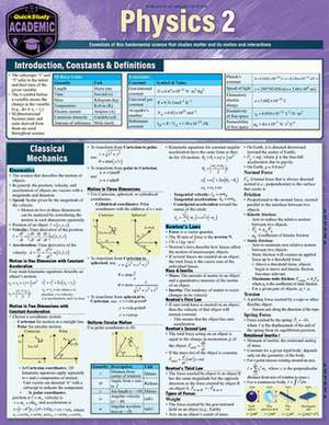 Physics 2: A Quickstudy Laminated Reference Guide de Brett Kraabel