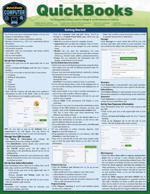 QuickBooks: A Quickstudy Laminated Reference Guide de Michele Cagan