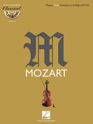 Mozart: Violin Concerto in G Major, KV216 [With CD (Audio)] de Wolfgang Amadeus Mozart