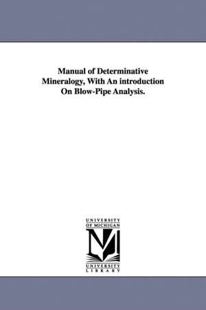 Manual of Determinative Mineralogy, With An introduction On Blow-Pipe Analysis. de George Jarvis Brush