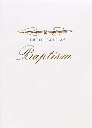 Abingdon Select Collection Adult Certificate of Baptism de Abingdon Press