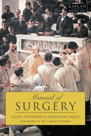 Manual of Surgery de Alexis Thomson