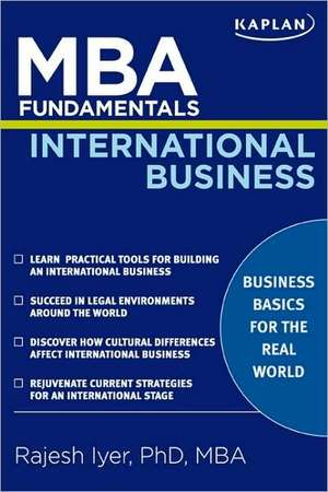 MBA Fundamentals International Business de Rajesh Iyer