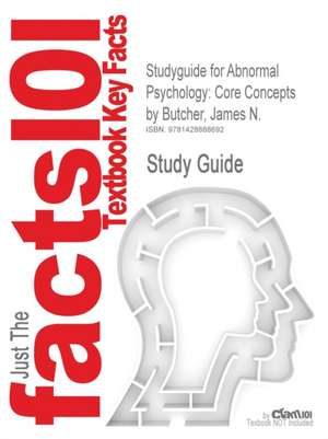 Studyguide for Abnormal Psychology de Cram101 Textbook Reviews