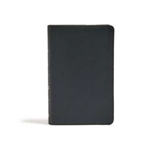 CSB Personal Size Bible, Black Genuine Leather de Csb Bibles By Holman