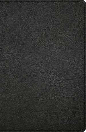 KJV Personal Size Giant Print Bible, Black Genuine Leather, Indexed de Holman Bible Publishers