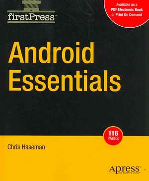 Android Essentials de Chris Haseman