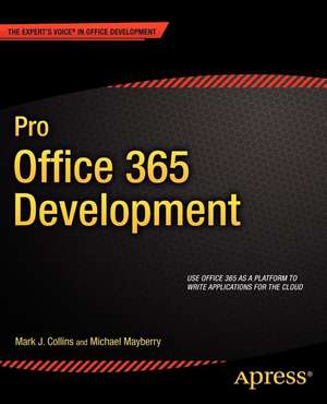 Pro Office 365 Development de Mark Collins