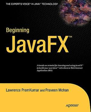 Beginning JavaFX de Lawrence PremKumar