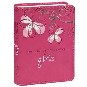 One Minute Devotions for Girls Lxu-Leather de Carolyn Larsen