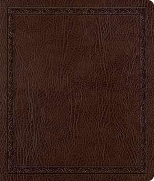 ESV Journaling Bible (Bonded Leather, Mocha, Threshold Design) de Spck