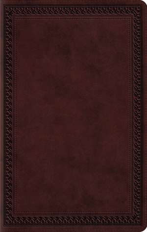 ESV Large Print Value Thinline Bible (TruTone, Mahogany, Border Design) de Spck