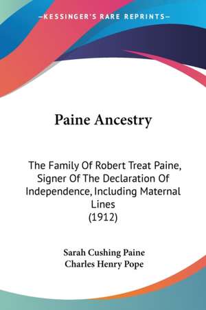 Paine Ancestry de Sarah Cushing Paine