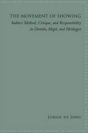 The Movement of Showing: Indirect Method, Critique, and Responsibility in Derrida, Hegel, and Heidegger