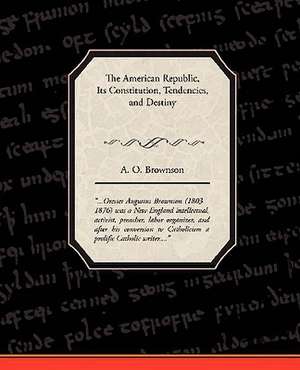 The American Republic de A. O. Brownson