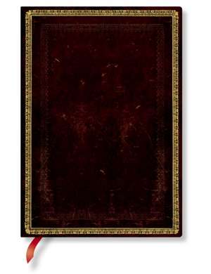 Paperblanks Black Moroccan Old Leather Collection Softcover Flexi MIDI Lined 240 Pg 100 GSM