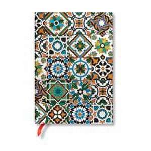 Paperblanks Porto Portuguese Tiles Hardcover Journal MIDI Lined Elastic Band Closure 144 Pg 120 GSM