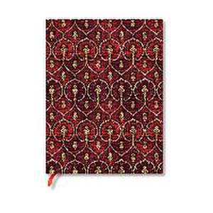 Paperblanks Red Velvet Softcover Flexi Ultra Lined Elastic Band Closure 176 Pg 100 GSM de Paperblanks