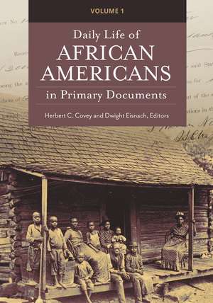 Daily Life of African Americans in Primary Documents: [2 volumes] de Herbert C. Covey