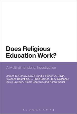 Does Religious Education Work?: A Multi-dimensional Investigation de Professor James C. Conroy