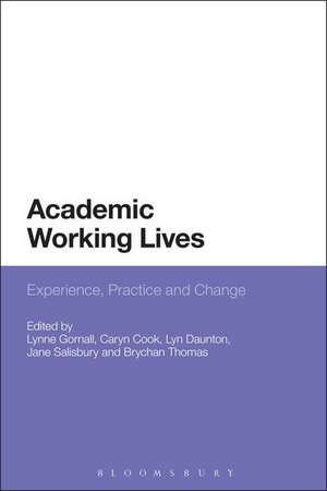 Academic Working Lives: Experience, Practice and Change de Dr Lynne Gornall