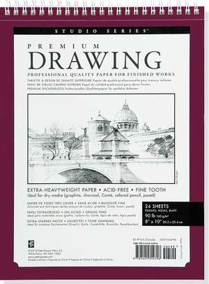 Premium Drawing Pad 8" X 10" de Peter Pauper Press