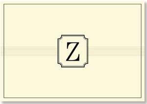 Monogram Note Cards 'z' (Stationery, Boxed Cards) de Peter Pauper Press Inc