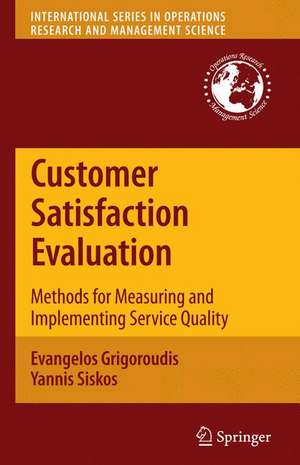 Customer Satisfaction Evaluation de Evangelos Grigoroudis