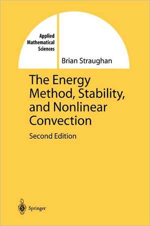 The Energy Method, Stability, and Nonlinear Convection de Brian Straughan