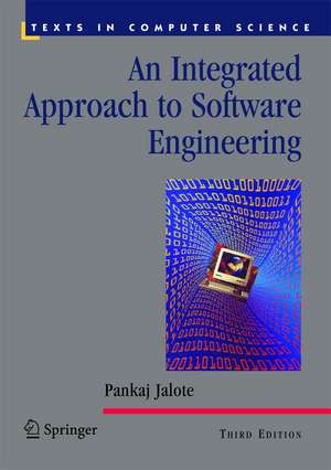 An Integrated Approach to Software Engineering de Pankaj Jalote