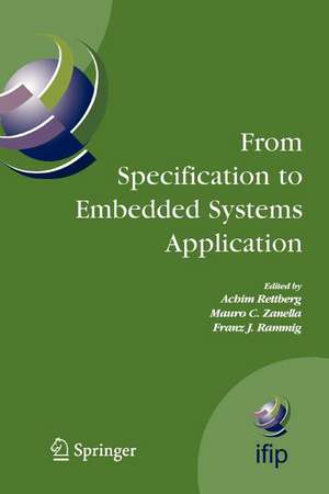 From Specification to Embedded Systems Application de Achim Rettberg