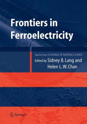 Frontiers of Ferroelectricity: A Special Issue of the Journal of Materials Science de Sidney B. Lang